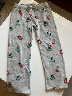 Cozy Christmas Cat Pajama Pants - Holiday Sleepwear
